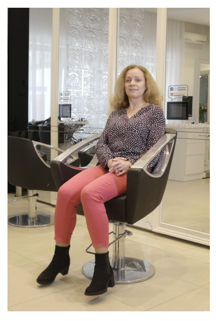 Metamorfoza włosów Białystok — przed